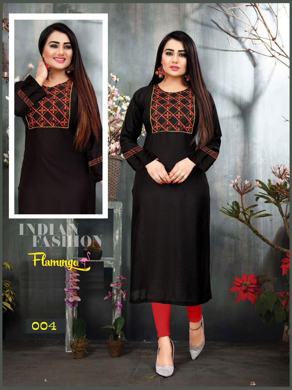 Beauty Queen Flemingo 2 Printed Rayon Regular Wear Latest Kurti Collection